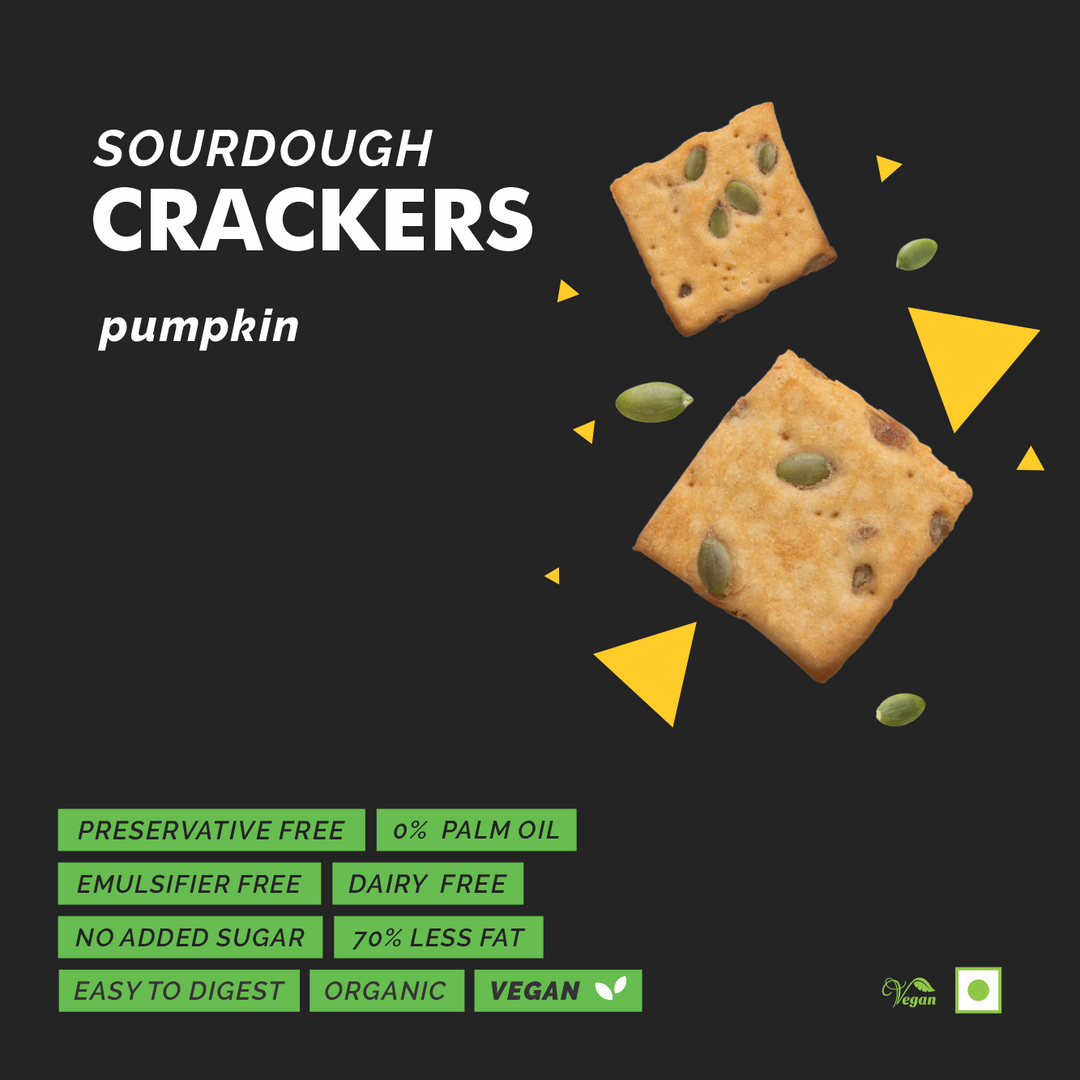 Pumpkin Sourdough Crackers